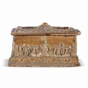 COFANETTO, BOTTEGA DEI TRIONFI ROMANI, ITALIA SETTENTRIONALE, SECOLO XVI  - Asta Mobili, oggetti d'arte e sculture da collezioni private  - Associazione Nazionale - Case d'Asta italiane