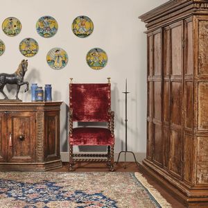 GRANDE ARMADIO, TOSCANA, SECOLO XVI  - Asta Mobili, oggetti d'arte e sculture da collezioni private  - Associazione Nazionale - Case d'Asta italiane
