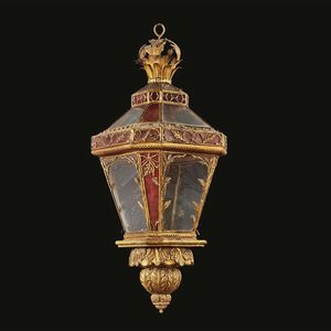COPPIA DI LANTERNE, ITALIA MERIDIONALE, FINE SECOLO XVIII  - Asta Mobili, oggetti d'arte e sculture da collezioni private  - Associazione Nazionale - Case d'Asta italiane