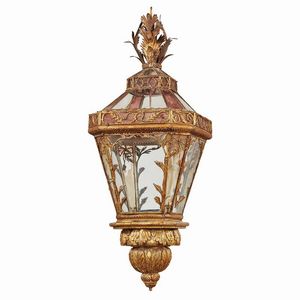 COPPIA DI LANTERNE, ITALIA MERIDIONALE, FINE SECOLO XVIII  - Asta Mobili, oggetti d'arte e sculture da collezioni private  - Associazione Nazionale - Case d'Asta italiane