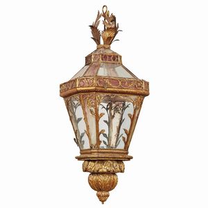 COPPIA DI LANTERNE, ITALIA MERIDIONALE, FINE SECOLO XVIII  - Asta Mobili, oggetti d'arte e sculture da collezioni private  - Associazione Nazionale - Case d'Asta italiane