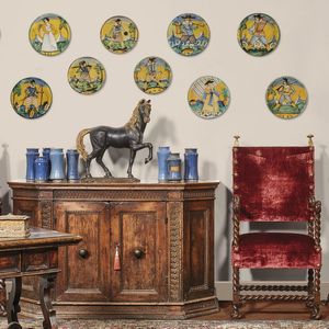 PIATTO, MONTELUPO, 1620-1640 CIRCA  - Asta Mobili, oggetti d'arte e sculture da collezioni private  - Associazione Nazionale - Case d'Asta italiane