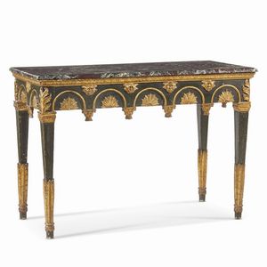 CONSOLE, ITALIA SETTENTRIONALE, FINE SECOLO XVIII  - Asta Mobili, oggetti d'arte e sculture da collezioni private  - Associazione Nazionale - Case d'Asta italiane