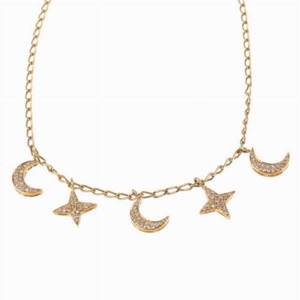 COLLANA A CATENA CON PENDENTI  - Asta Gioielli - Associazione Nazionale - Case d'Asta italiane