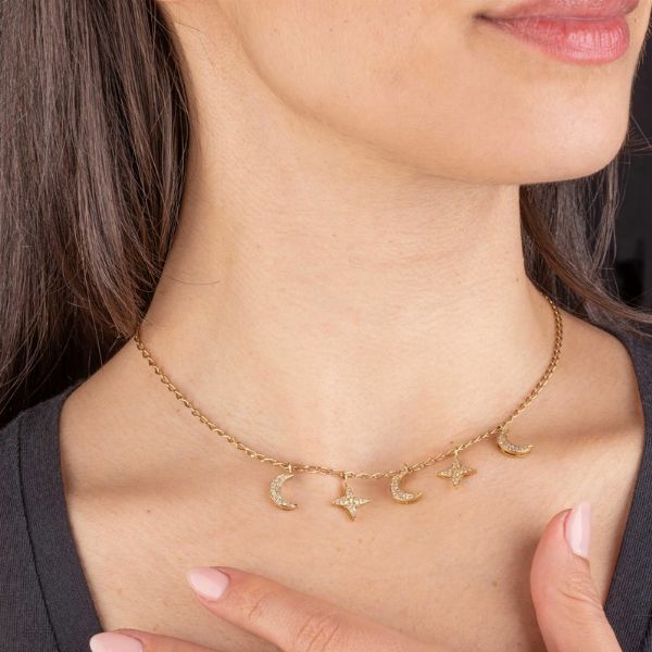 COLLANA A CATENA CON PENDENTI  - Asta Gioielli - Associazione Nazionale - Case d'Asta italiane