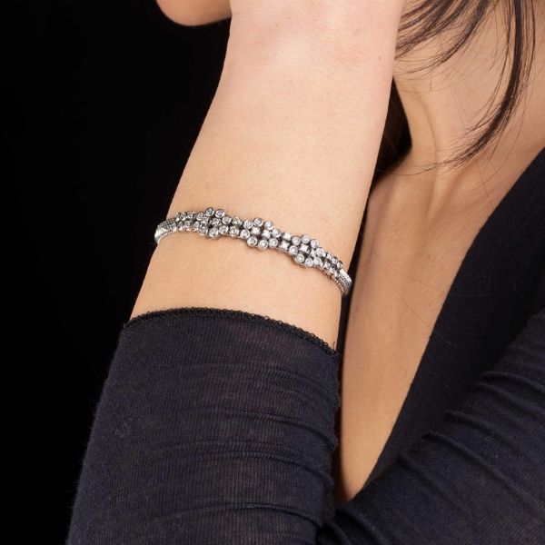 BRACCIALE CON DIAMANTI  - Asta Gioielli - Associazione Nazionale - Case d'Asta italiane