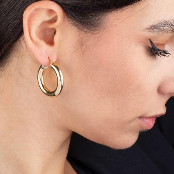 PAIO DI ORECCHINI A CERCHIO  - Asta Gioielli - Associazione Nazionale - Case d'Asta italiane