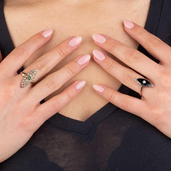 DUE ANELLI A LOSANGA  - Asta Gioielli - Associazione Nazionale - Case d'Asta italiane