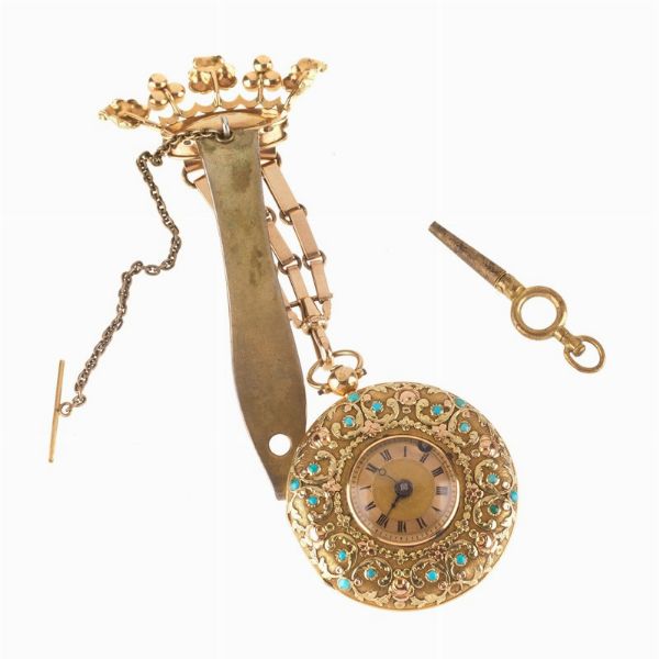 CHONIFSEN A PARIS OROLOGIO DA TASCA  - Asta Gioielli - Associazione Nazionale - Case d'Asta italiane