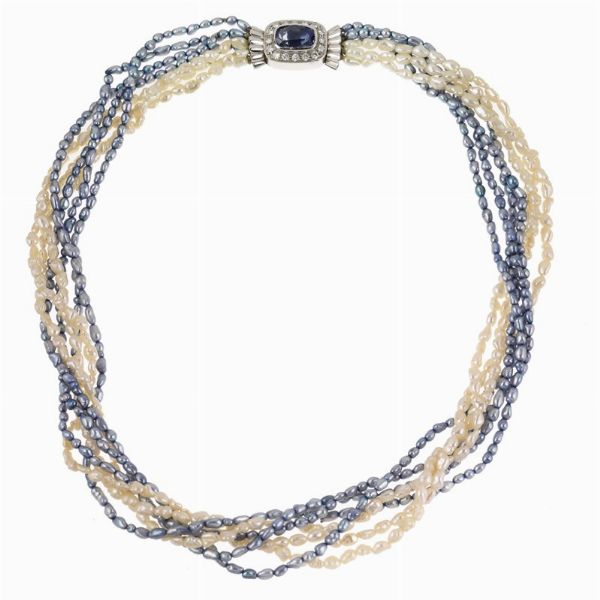 GIROCOLLO TORCHON CON PERLE  - Asta Gioielli - Associazione Nazionale - Case d'Asta italiane