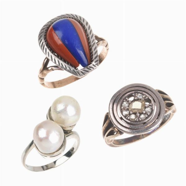 LOTTO COMPOSTO DA TRE ANELLI  - Asta Gioielli - Associazione Nazionale - Case d'Asta italiane