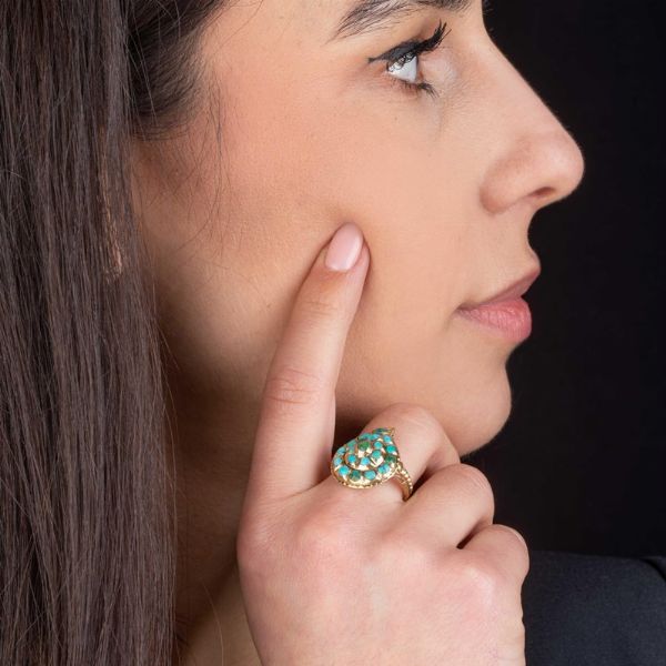 LOTTO COMPOSTO DA CINQUE FEDI CHIANINE  - Asta Gioielli - Associazione Nazionale - Case d'Asta italiane