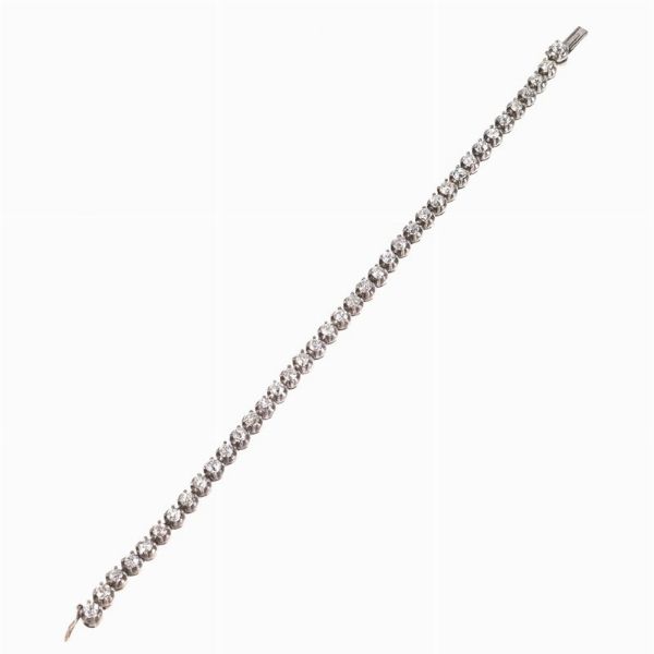 BRACCIALE TENNIS CON DIAMANTI  - Asta Gioielli - Associazione Nazionale - Case d'Asta italiane