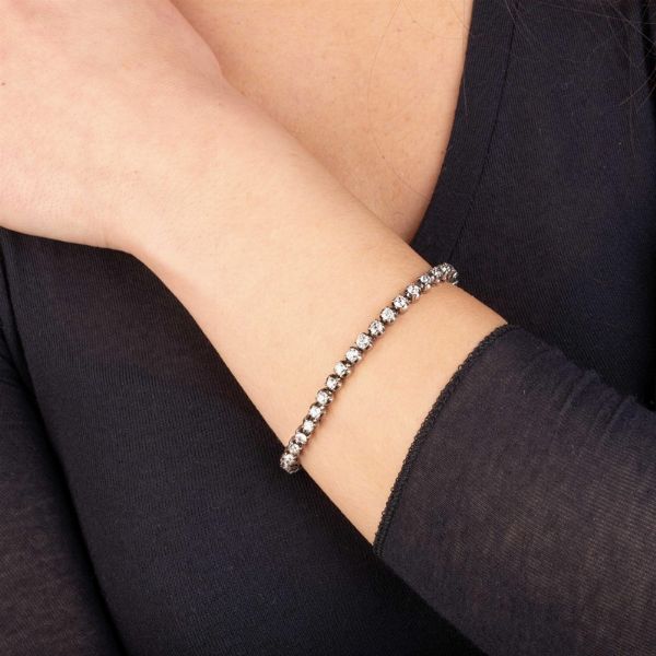 BRACCIALE TENNIS CON DIAMANTI  - Asta Gioielli - Associazione Nazionale - Case d'Asta italiane