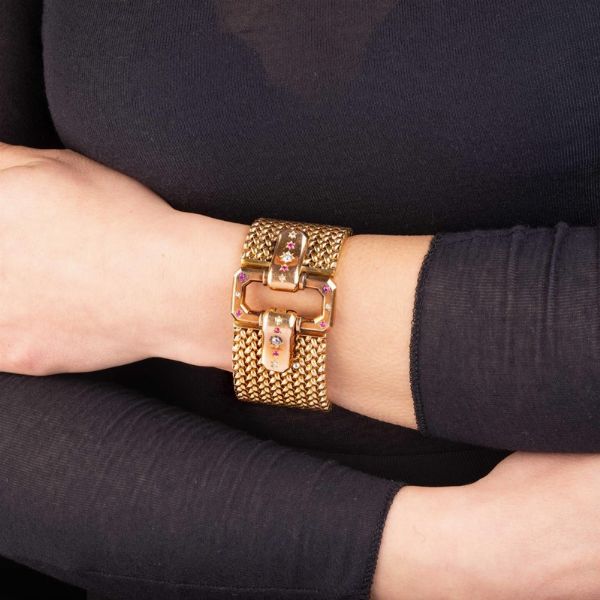 BRACCIALE A FORMA DI CINTURA  - Asta Gioielli - Associazione Nazionale - Case d'Asta italiane