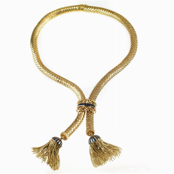 COLLANA SALISCENDI CON NAPPE  - Asta Gioielli - Associazione Nazionale - Case d'Asta italiane
