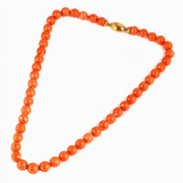 COLLANA DI CORALLO  - Asta Gioielli - Associazione Nazionale - Case d'Asta italiane