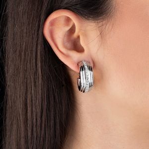 PAIO DI ORECCHINI A BOCCOLA CON DIAMANTI  - Asta Gioielli - Associazione Nazionale - Case d'Asta italiane