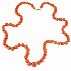 COLLANA DI CORALLO  - Asta Gioielli - Associazione Nazionale - Case d'Asta italiane