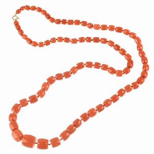 COLLANA IN CORALLO  - Asta Gioielli - Associazione Nazionale - Case d'Asta italiane
