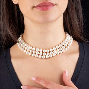 GIROCOLLO DI PERLE CON PIETRE DI COLORE  - Asta Gioielli - Associazione Nazionale - Case d'Asta italiane