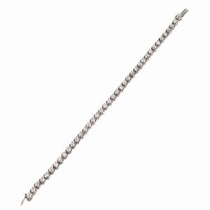 BRACCIALE TENNIS CON DIAMANTI  - Asta Gioielli - Associazione Nazionale - Case d'Asta italiane