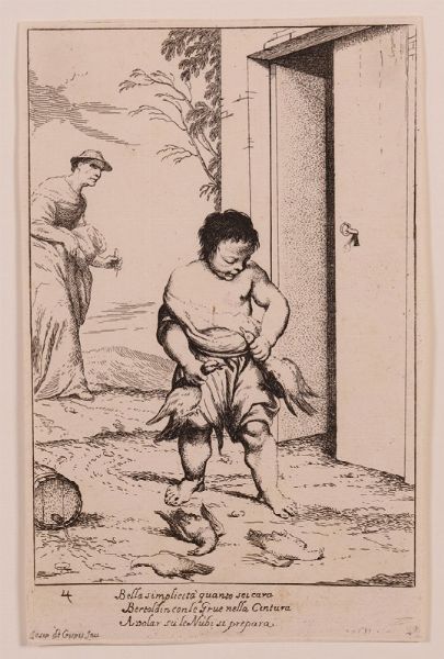 Lotto di sette incisioni da �Bertoldino�  - Asta Parade - Arredi e dipinti antichi  - Associazione Nazionale - Case d'Asta italiane