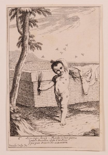 Lotto di sette incisioni da �Bertoldino�  - Asta Parade - Arredi e dipinti antichi  - Associazione Nazionale - Case d'Asta italiane