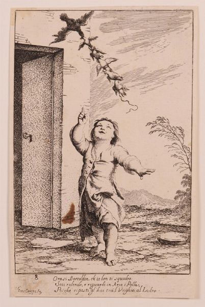 Lotto di sette incisioni da �Bertoldino�  - Asta Parade - Arredi e dipinti antichi  - Associazione Nazionale - Case d'Asta italiane