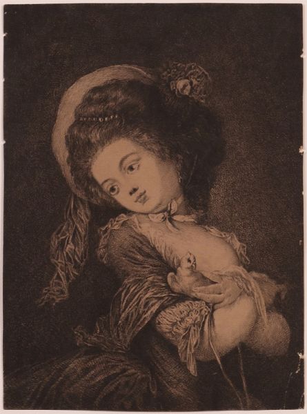 Fanciulla con pappagallo  - Asta Parade - Arredi e dipinti antichi  - Associazione Nazionale - Case d'Asta italiane