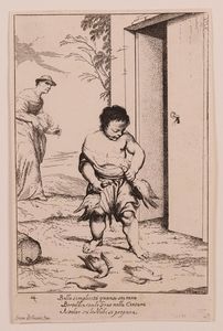 Lotto di sette incisioni da �Bertoldino�  - Asta Parade - Arredi e dipinti antichi  - Associazione Nazionale - Case d'Asta italiane