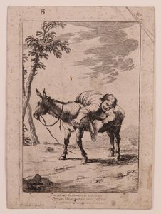 Lotto di sette incisioni da �Bertoldino�  - Asta Parade - Arredi e dipinti antichi  - Associazione Nazionale - Case d'Asta italiane