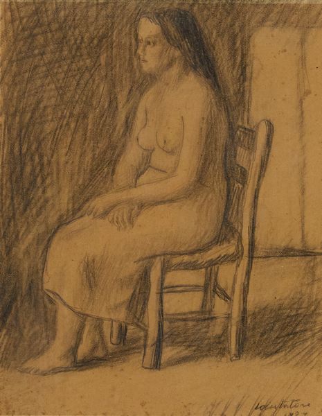 Domenico Cantatore : Donna seduta  - Asta Arte Moderna e Contemporanea - Associazione Nazionale - Case d'Asta italiane