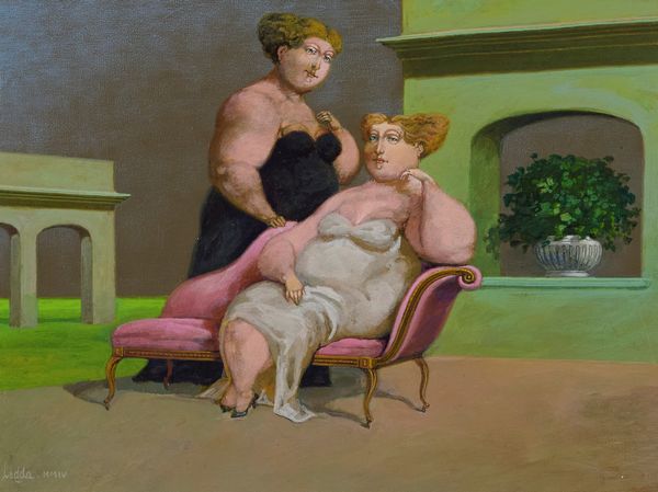 Carlos José Ledda : El canap rosa  - Asta Arte Moderna e Contemporanea - Associazione Nazionale - Case d'Asta italiane