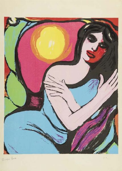 Pompeo Borra : Figura  - Asta Arte Moderna e Contemporanea - Associazione Nazionale - Case d'Asta italiane