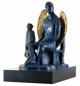 SANDRO CHIA - Angelo e scimmia