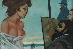 Fausto Maria Liberatore - Pittore e modella