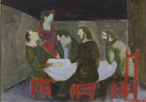 Renzo Grazzini - Interno di osteria