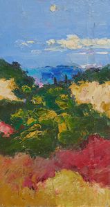 Sergio Scatizzi - Paesaggio e la luna