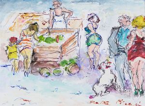 WALTER PIACESI - Mercato all'aperto