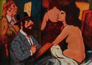 Fausto Maria Liberatore - Pittore, modella e figure