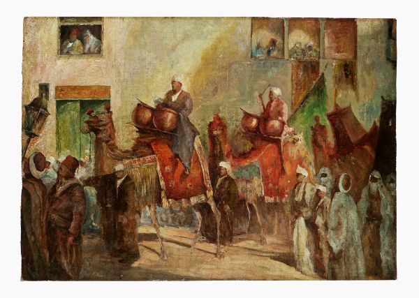 ALBRECHT SCHMIDT : Scena orientale.  - Asta Arte Moderna e Contemporanea - Associazione Nazionale - Case d'Asta italiane