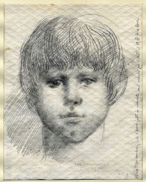 Nino Tirinnanzi : Ritratto di fanciullo.  - Asta Arte Moderna e Contemporanea - Associazione Nazionale - Case d'Asta italiane