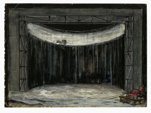 Gianni Vagnetti : Scenografia teatrale.  - Asta Arte Moderna e Contemporanea - Associazione Nazionale - Case d'Asta italiane