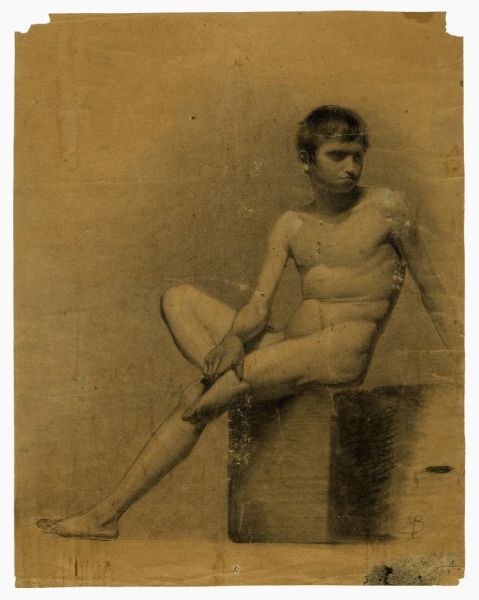 Lotto composto di 3 nudi maschili.  - Asta Arte Moderna e Contemporanea - Associazione Nazionale - Case d'Asta italiane