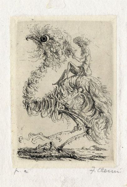 Fabrizio Clerici : Lotto composto di 6 incisioni.  - Asta Arte Moderna e Contemporanea - Associazione Nazionale - Case d'Asta italiane