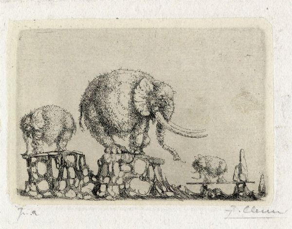 Fabrizio Clerici : Lotto composto di 6 incisioni.  - Asta Arte Moderna e Contemporanea - Associazione Nazionale - Case d'Asta italiane