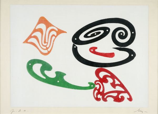 ENRICO BAJ : Senza titolo.  - Asta Arte Moderna e Contemporanea - Associazione Nazionale - Case d'Asta italiane