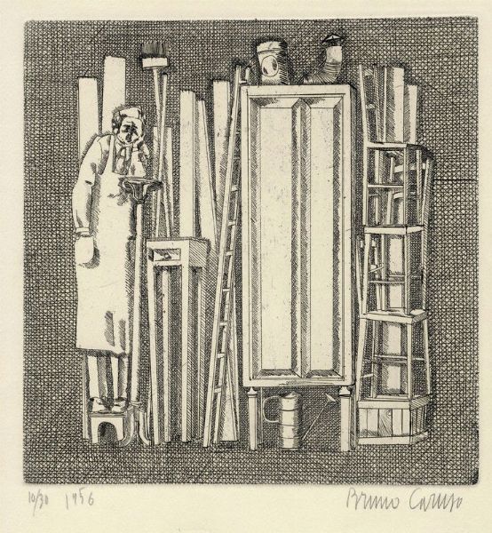 Franco Gentilini : La citt�.  - Asta Arte Moderna e Contemporanea - Associazione Nazionale - Case d'Asta italiane