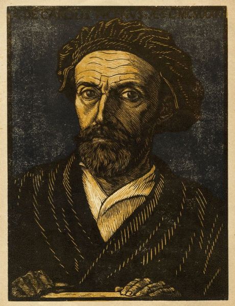 ADOLFO DE CAROLIS : Autoritratto.  - Asta Arte Moderna e Contemporanea - Associazione Nazionale - Case d'Asta italiane